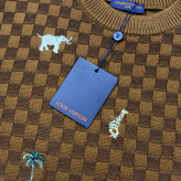 بافت یقه گرد برند Louis Vuitton