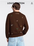بافت یقه گرد برند Louis Vuitton