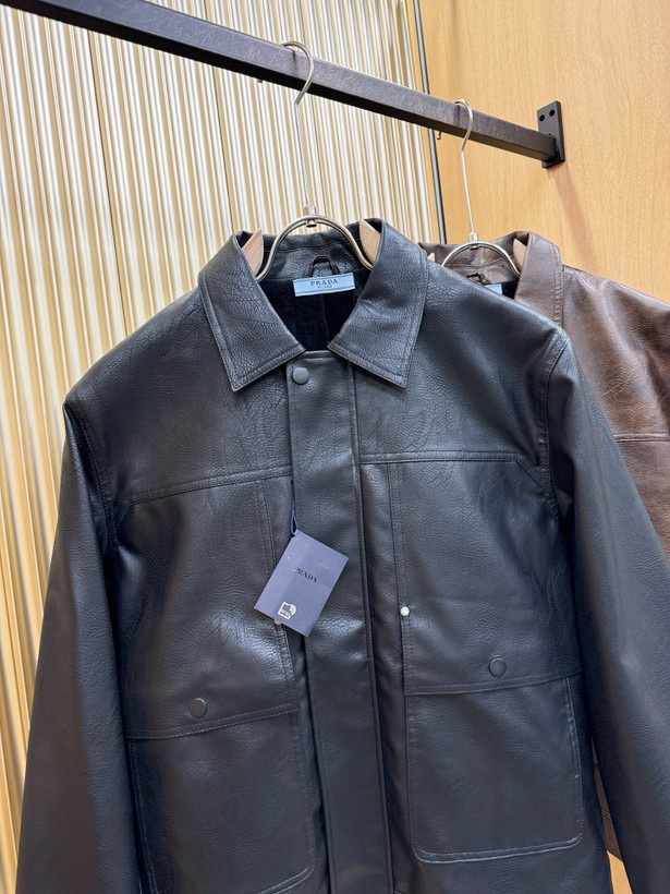 کاپشن چرم برند Prada