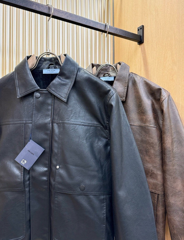 کاپشن چرم برند Prada