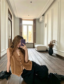 جلیقه چرم زنانه برند Ermanno Scervino