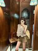 جلیقه چرم زنانه برند Ermanno Scervino