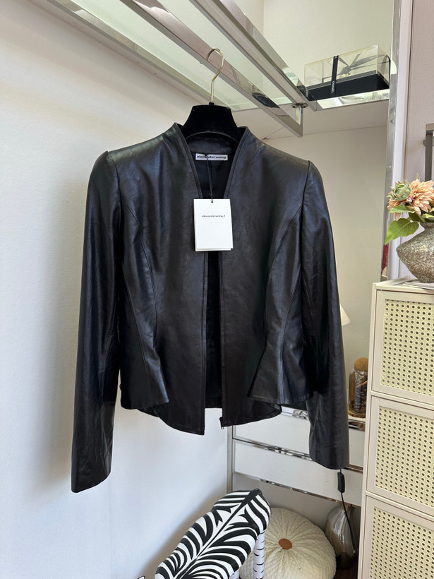 کت چرم زنانه برند Alexander Wang