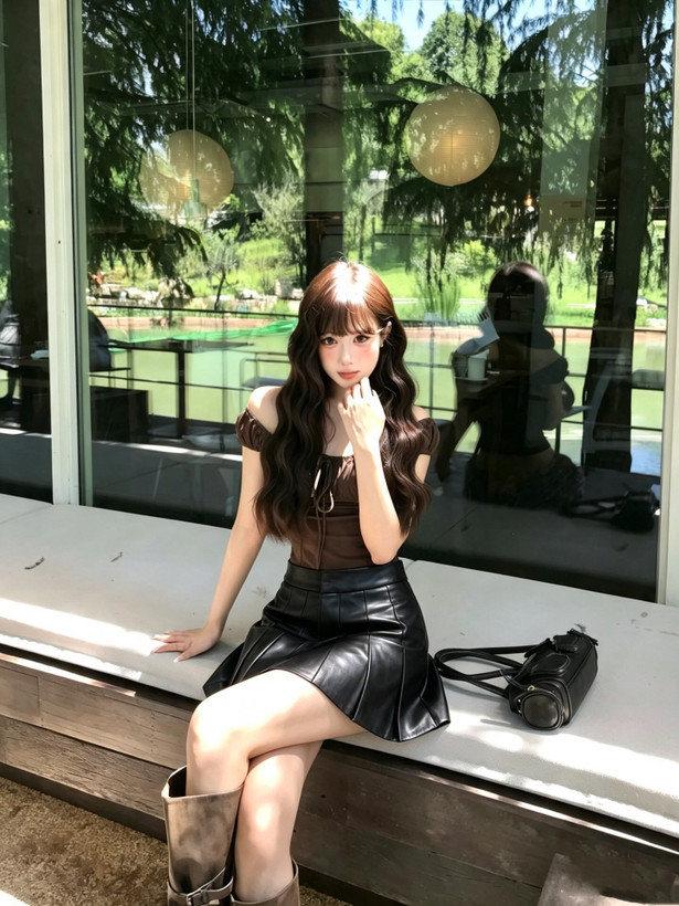 دامن چرم برند Meet Her