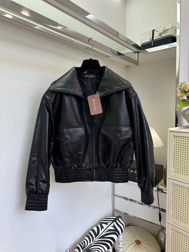 کاپشن چرم زنانه برند Loro Piana