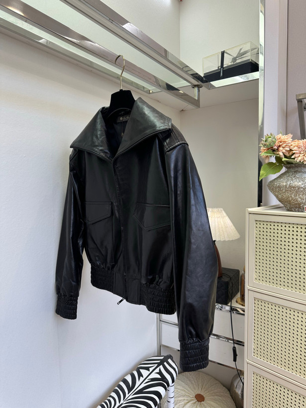 کاپشن چرم زنانه برند Loro Piana