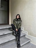 کاپشن چرم زنانه برند Loro Piana