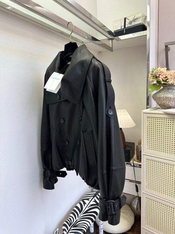 کت چرم زنانه برند Alexander wang
