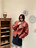 کت چرم زنانه برند Alexander wang
