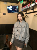 کت چرم زنانه برند Alexander wang