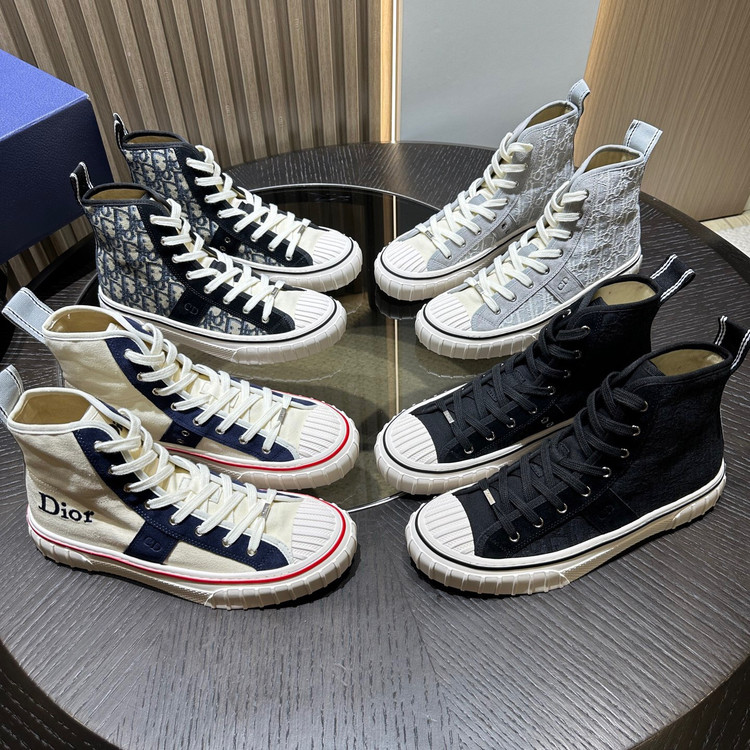 کفش کتانی ساقدار برند Dior مدل Hooper