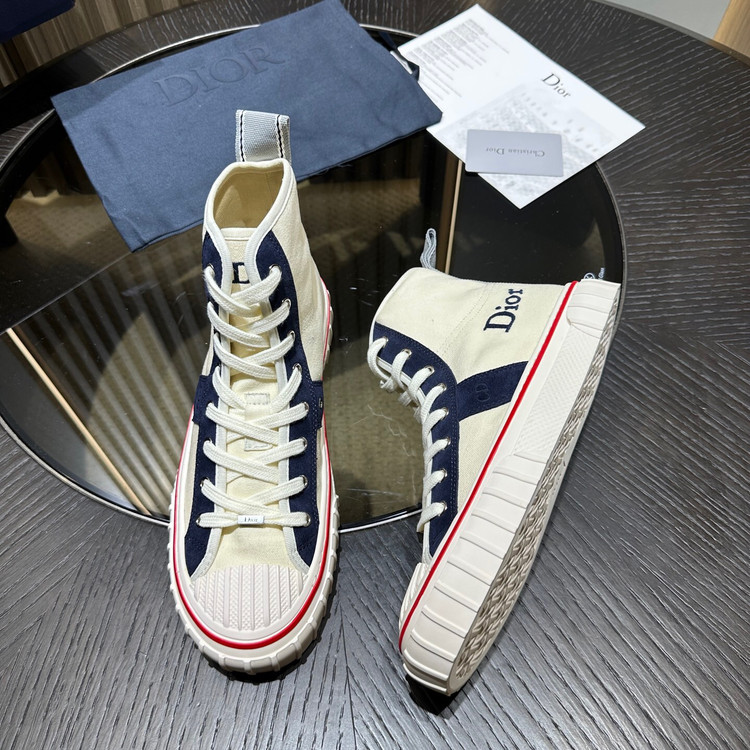 کفش کتانی ساقدار برند Dior مدل Hooper