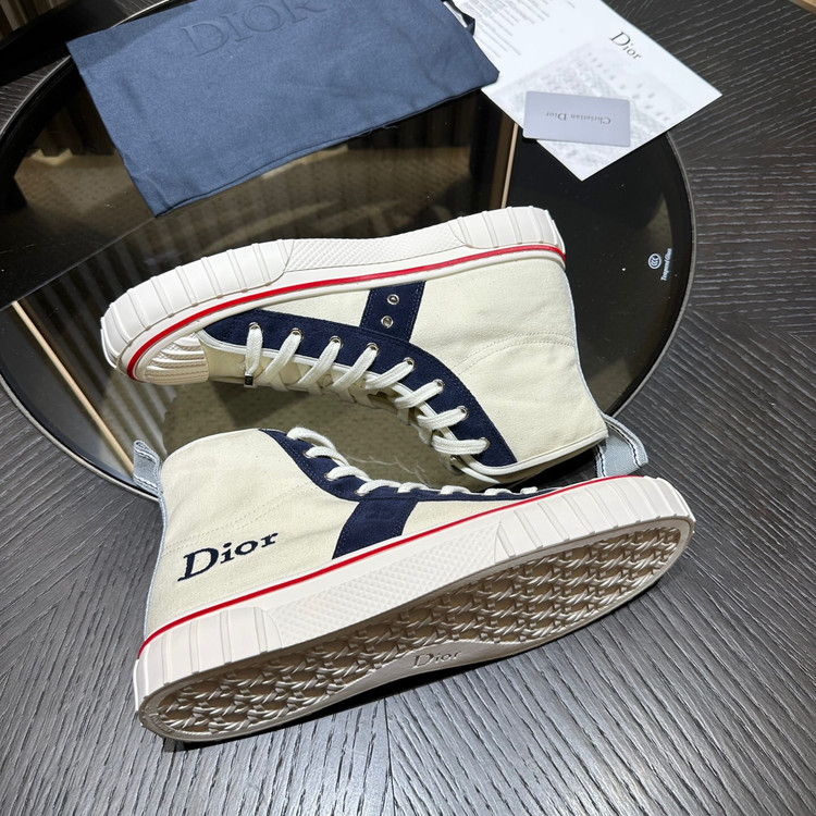 کفش کتانی ساقدار برند Dior مدل Hooper