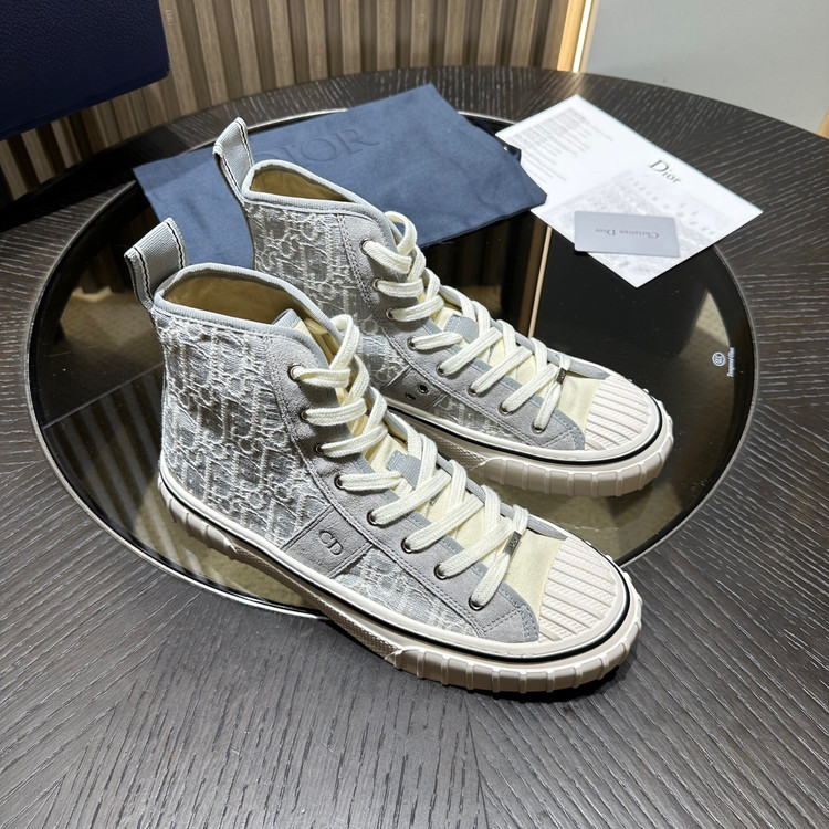 کفش کتانی ساقدار برند Dior مدل Hooper