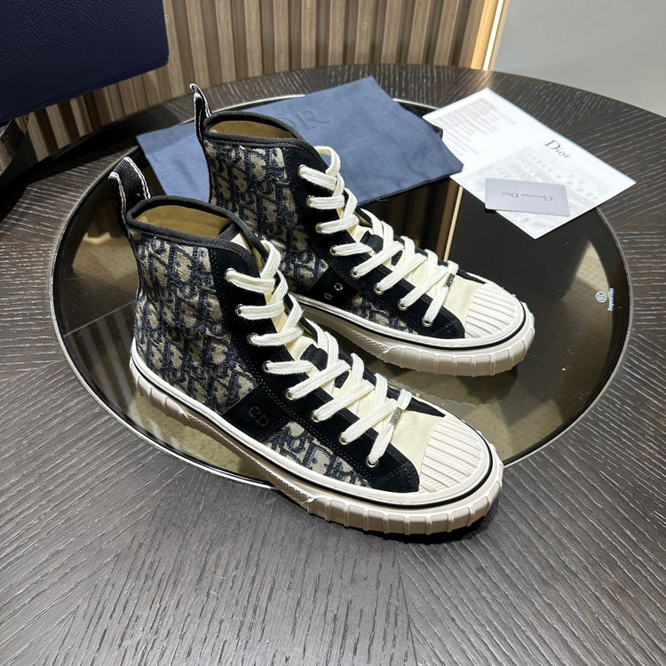 کفش کتانی ساقدار برند Dior مدل Hooper