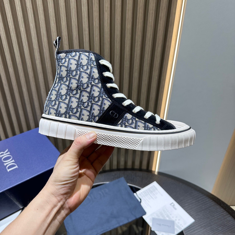 کفش کتانی ساقدار برند Dior مدل Hooper