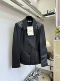 کت چرم زنانه برند Alexander McQueen