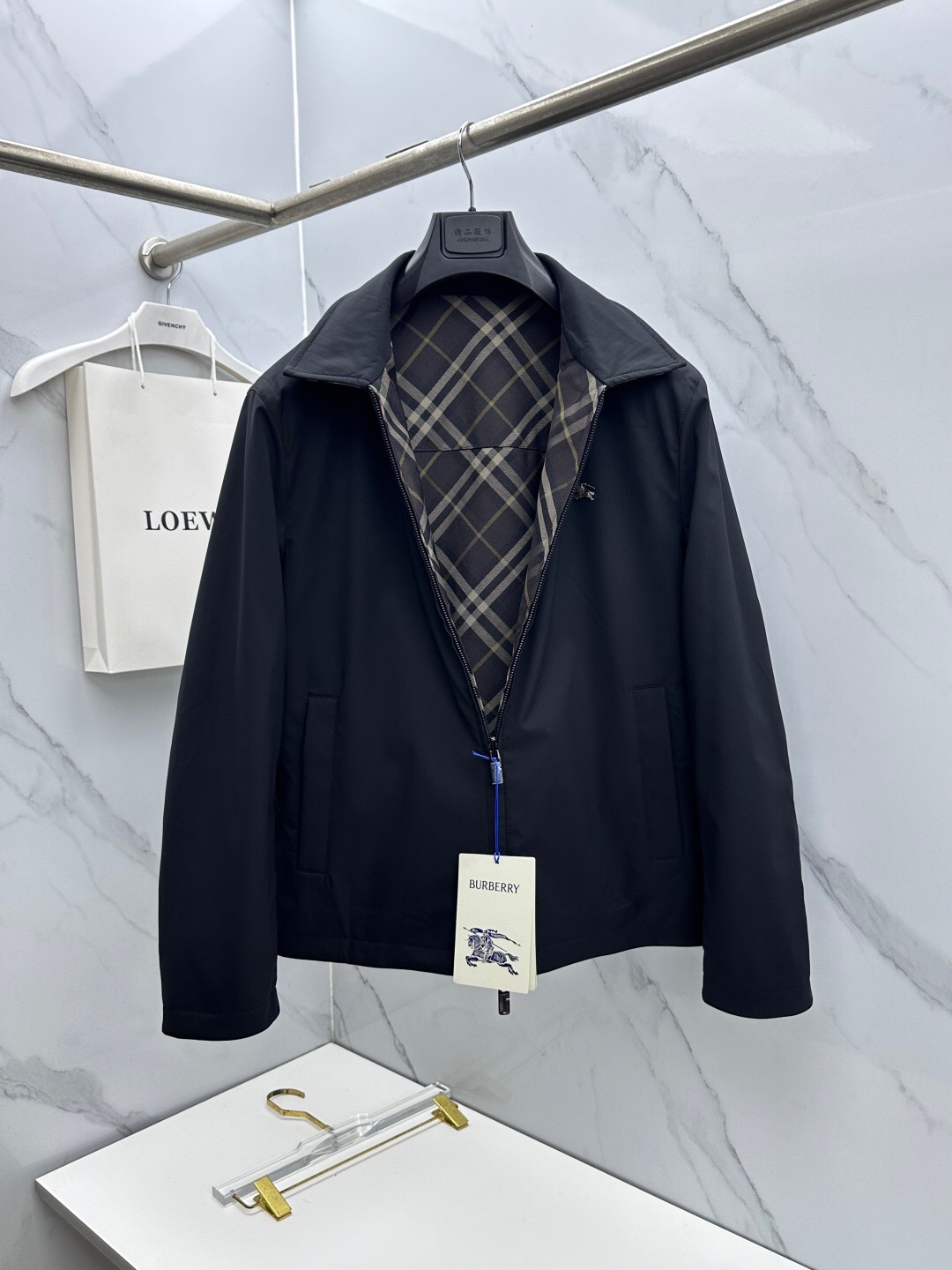 کاپشن دو رو مردانه برند Burberry