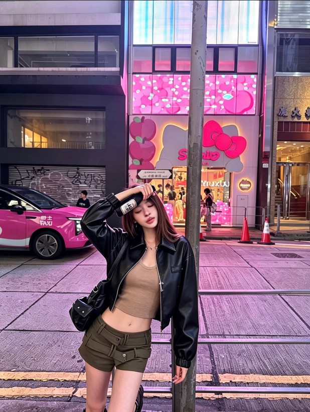 کت چرم زنانه برند Prada