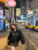 کت چرم زنانه برند Prada