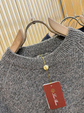 بافت یقه گرد مردانه برند Loro piana
