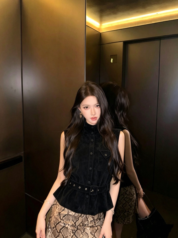 جلیقه جیر زنانه YSL
