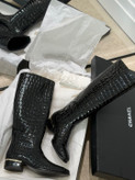 بوت چرم زنانه برند Chanel