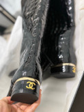 بوت چرم زنانه برند Chanel