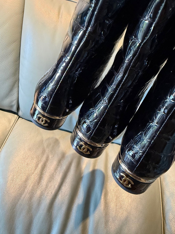 بوت چرم زنانه برند Chanel