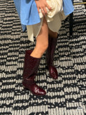 بوت چرم زنانه برند Chanel
