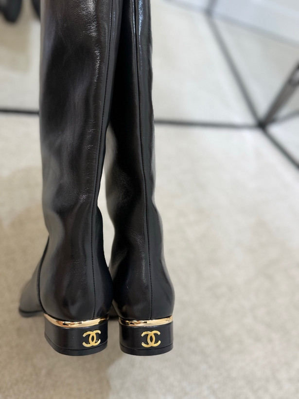 بوت چرم زنانه برند Chanel